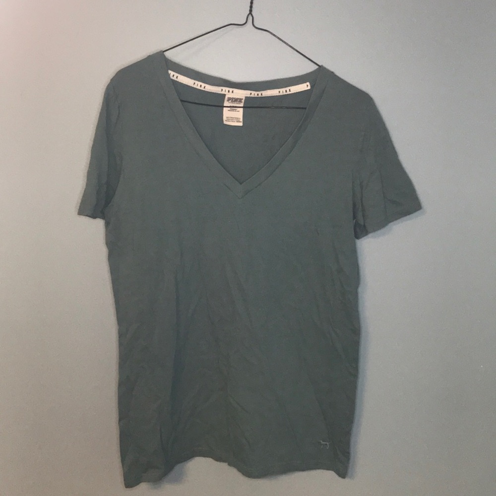 Teal PINK  V-Neck T